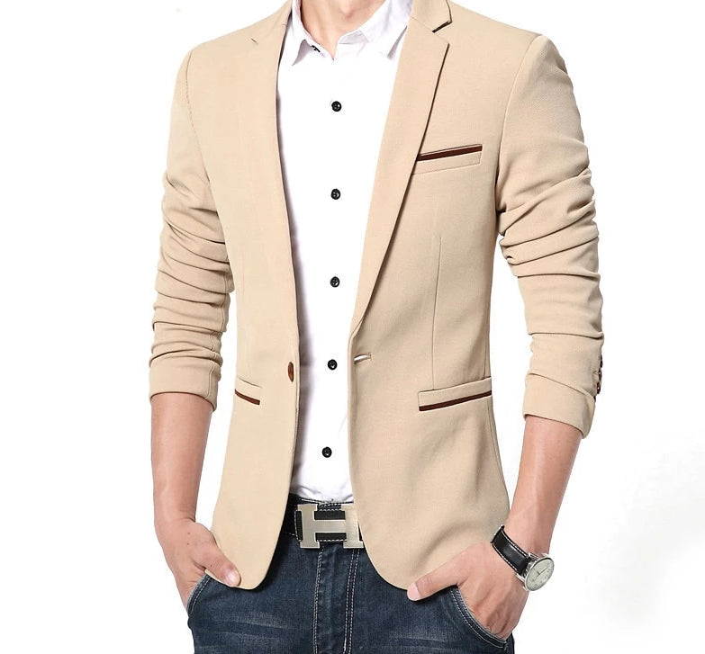 High Quality Cotton Luxury Men Blazer