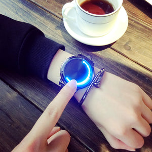 Creative Leather Waterproof LED Watch