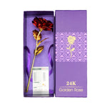 24k Gold Plated Rose With  Box