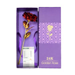 24k Gold Plated Rose With  Box