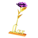 24k Gold Plated Rose With  Box