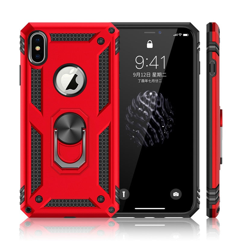 Shockproof Armor Kickstand Phone Case