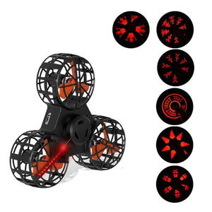 Led flying fidget spinner drone