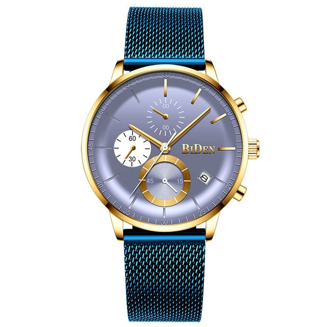 2019 Blue Luxury  Mens Watch