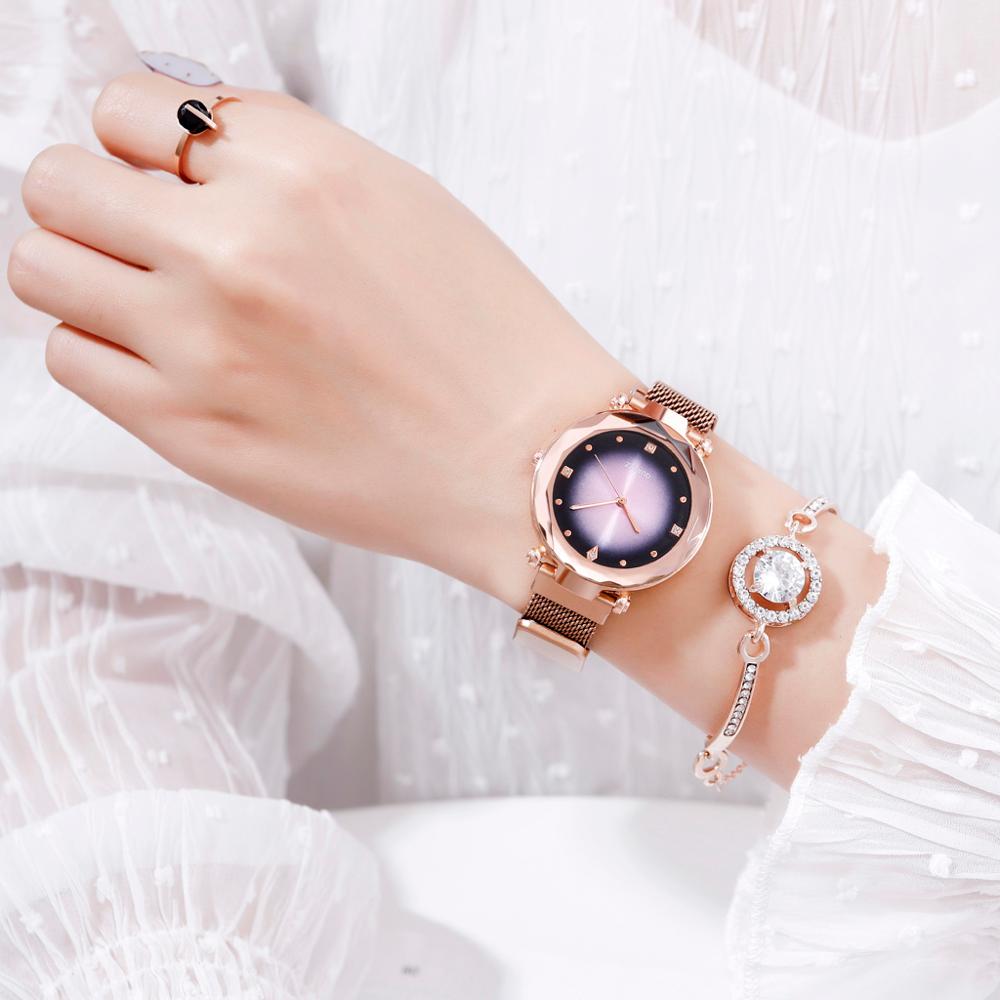 Luxury Rose Gold  Waterproof Women Watch